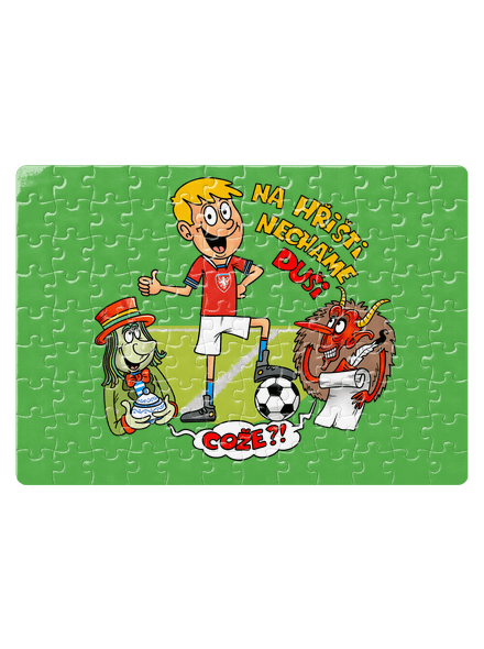 Na hřišti necháme duši puzzle White