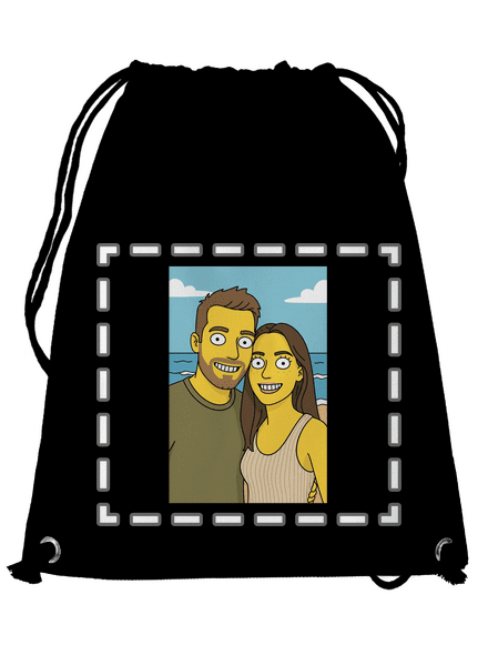 Simpsonovi z vlastní fotky vak Black