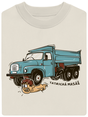 Tatrická masáž unisex mikina bez kapuce Off White