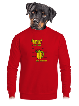 unisex mikina bez kapuce