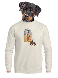 unisex mikina bez kapuce