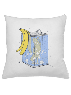 Banán ve spše polštář White