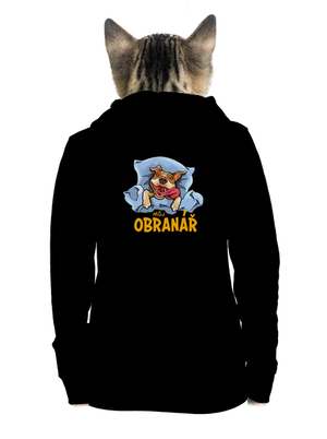 Můj obranář dámská mikina na zip Black