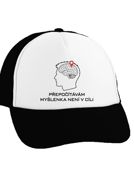 Přepočítávám kšiltovka truckerka Black cap