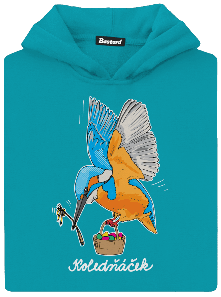 Koledňáček dětská mikina klokanka Hawaiian Blue