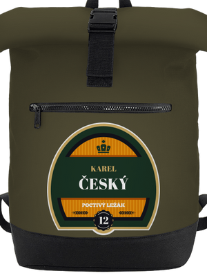 Pivní etiketa batoh Military Green