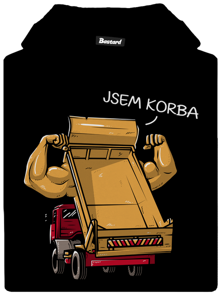 Korba dětská mikina klokanka Black