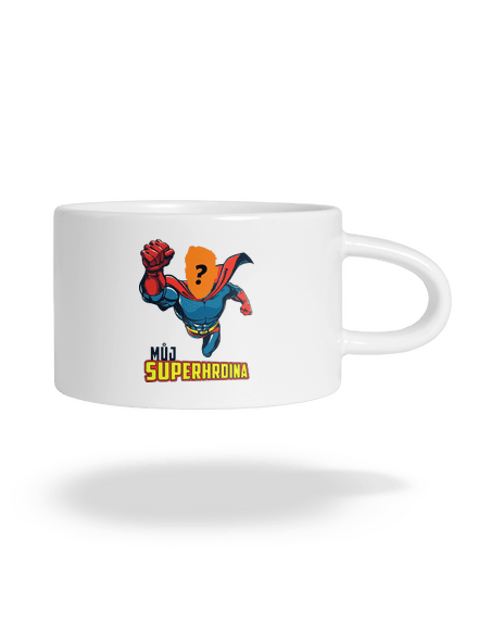 Můj superhrdina hrnek makronka White