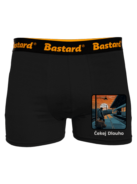 Čekej dlouho boxerky Black