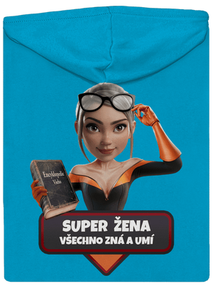 Super máma dámská mikina na zip Blue Atol