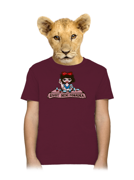 Sněhurka dětské tričko Burgundy