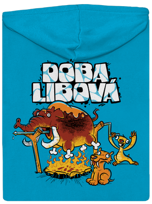 Doba libová dámská mikina na zip Blue Atol