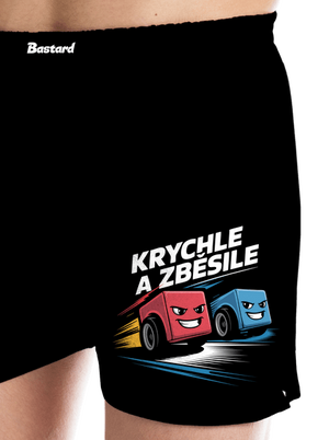 Krychle a zběsile pánské trenky Black