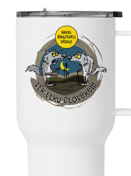 Vlk vlku člověkem termohrnek White