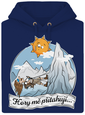 Hory mě přitahují unisex mikina premium Navy