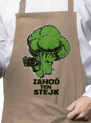 Zahoď ten stejk zástěra Rope