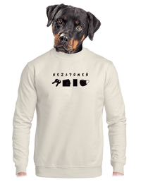 unisex mikina bez kapuce