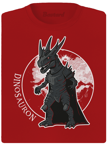 Dinosauron dámské sportovní tričko Red Mal