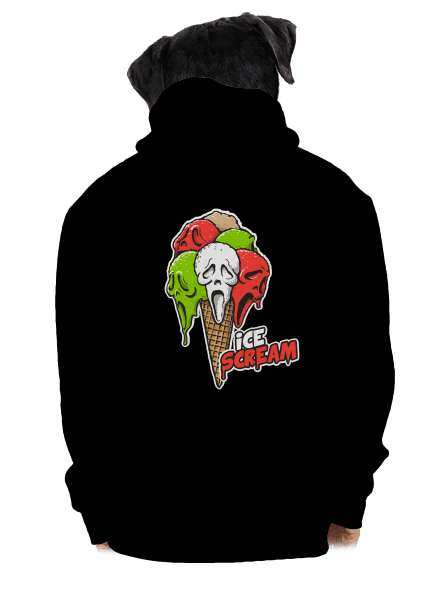Ice Scream pánská mikina na zip Black