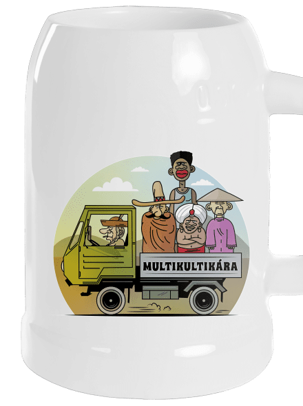 Multikultikára půllitr White