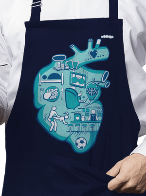 Srdce bije pro  zástěra Navy