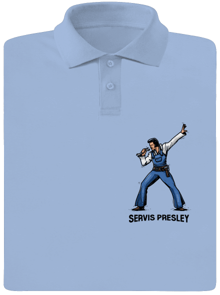 Servis Presley pánská polokošile Sky Blue Mal