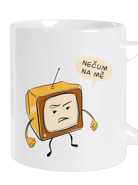 Nečum na mě velký hrnek White