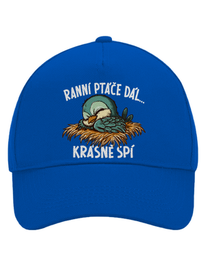 Ranní ptáče spí kšiltovka baseballka Bright Royal