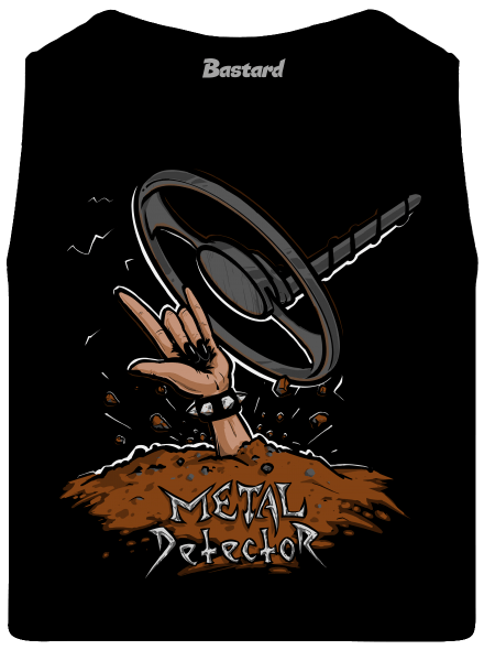 Metal detector pánské tílko Black