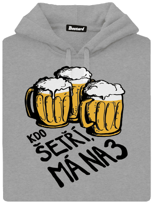 Kdo šetří, má na tři pánská mikina klokanka Light Melange