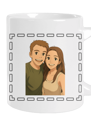 Ghibli efekt z vlastní fotky velký hrnek White