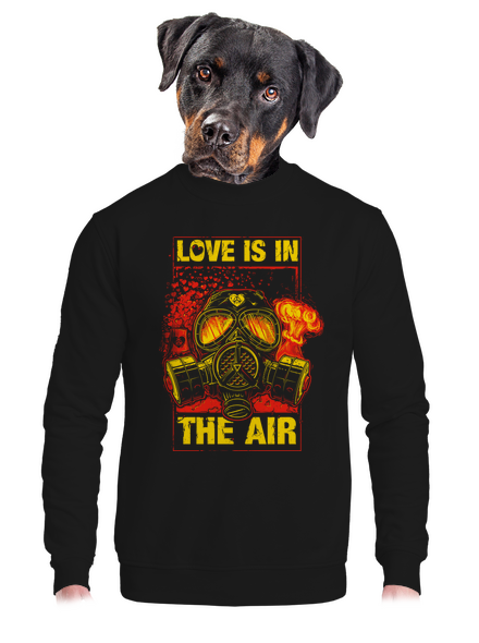 Love is in the Air unisex mikina bez kapuce Black