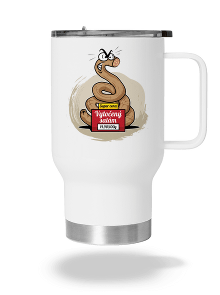 Vytočený salám termohrnek White