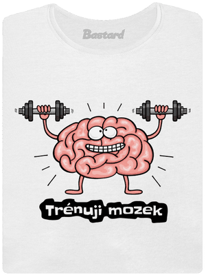 Trénuji mozek dámské tričko s lemem White