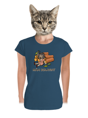 Mám kulatiny dámské tričko premium Petrol Blue