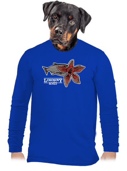 Lososový květ pánské dlouhý rukáv Royal Blue