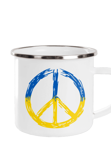 Ukrajina - Peace plecháček White
