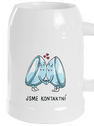 Kontaktní čočky půllitr White