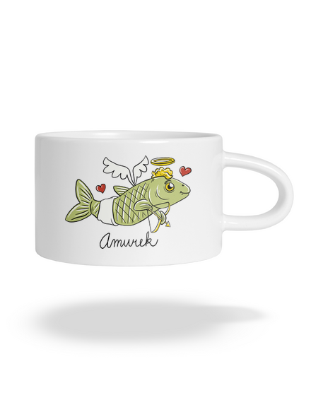 Amurek hrnek makronka White