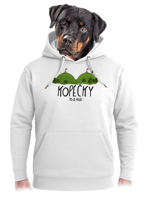 Kopečky unisex mikina premium Snowwhite