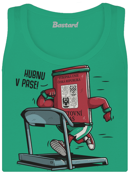 Hubnu v pase dámské tílko klasické Mint Mal