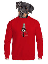 unisex mikina bez kapuce