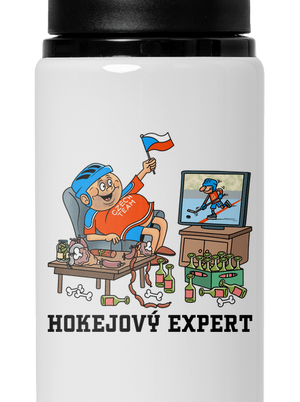 Hokejový expert lahev na vodu White