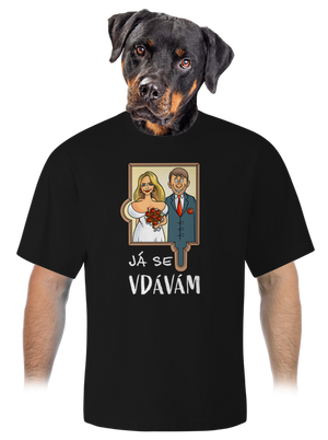 Já se žením/vdávám unisex tričko oversized Black