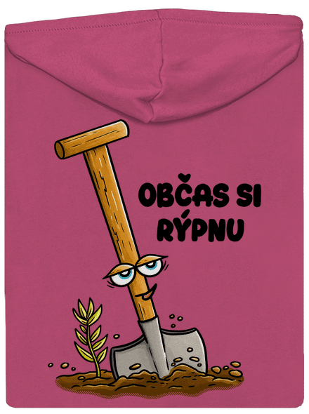 Občas si rýpnu dámská mikina na zip Magenta