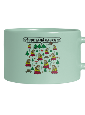 Všude samá babka hrnek makronka Mint Macaron