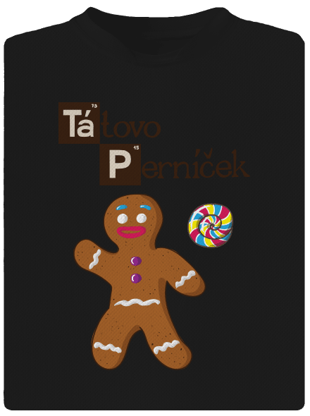 Perníčkový táta a Perníček dětské sportovní tričko Black