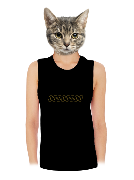 B18: Bába pod kořenem dámské tílko volné Black