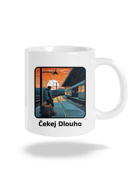 Čekej dlouho klasický hrnek White