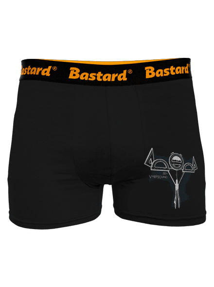 Vyrýsovanej boxerky Black